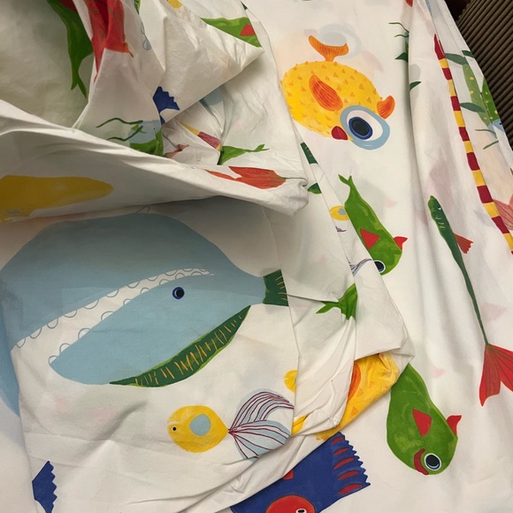 Pottery Barn 100% organic cotton Colorful sheets no PC/ Firm Price - Picture 7 of 16